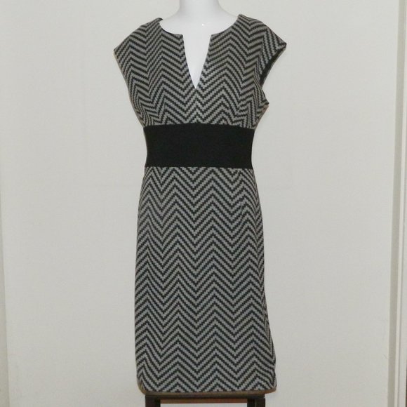 Trina Turk Dresses & Skirts - Trina Turk Textured V-Neck Lined Dress Sz 8